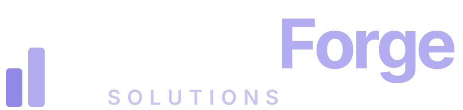 DigitaForge Solutions logo (light text for dark backgrounds)